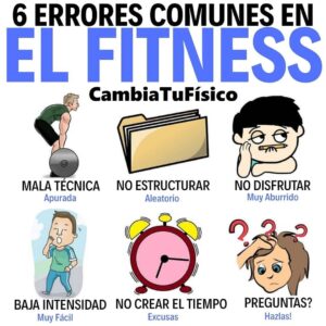 6 Errores comunes en el fitness