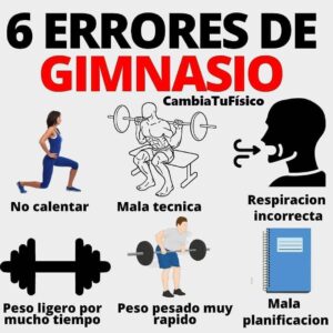 6 Errores de gimnasio