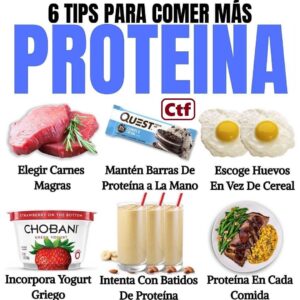 6 Tips para comer mas proteína