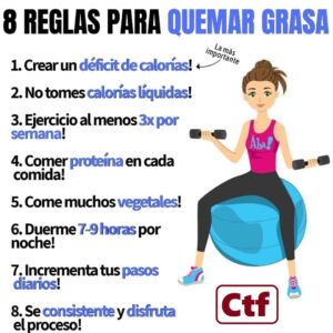 8 Reglas para quemar grasa