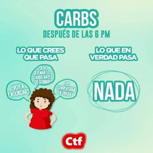 Carbohidratos después de las 6pm