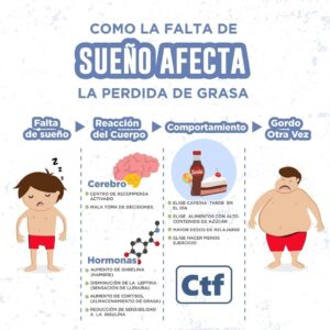 ¿Cómo la falta de sueño afecta la perdida de grasa?