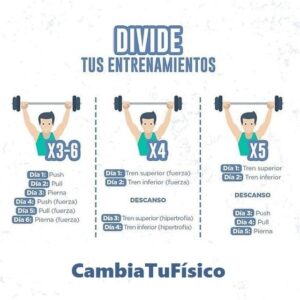 Divide tus entrenamientos