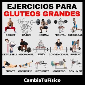 Ejercicios para glúteos grandes