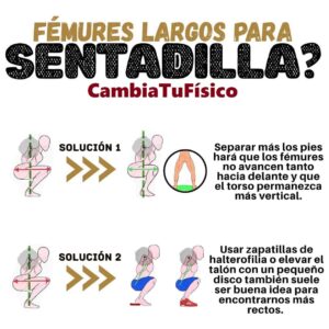 ¿Fémures largos para sentadilla?