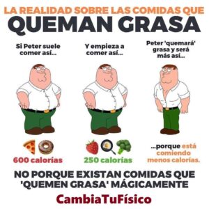 La realidad sobre las comidas que queman grasa