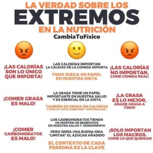 La verdad sobre los extremos en la nutrición