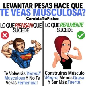 ¿Levantar pesas hace que te veas musculosa?