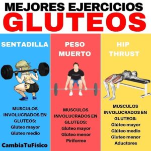 Mejores ejercicios glúteos