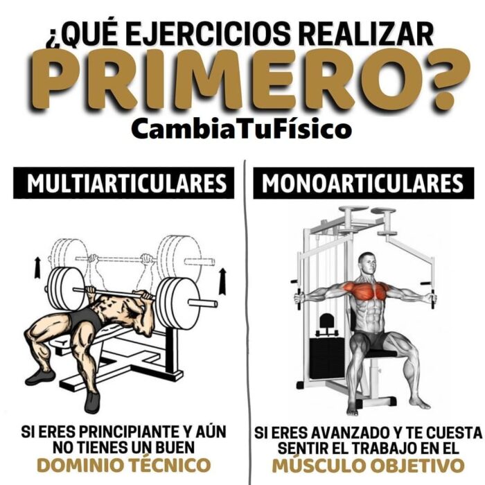 ¿Qué ejercicios realizar primero?