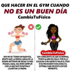 ¿Qué hacer en el gym cuando no es un buen día?