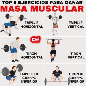 Top 6 ejercicios para ganar masa muscular