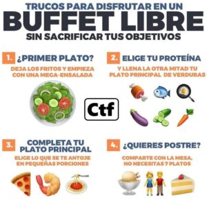 Trucos para disfrutar de un buffet libre sin sacrificar tus objetivos