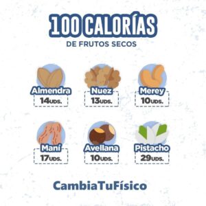 100 Calorías de frutos secos