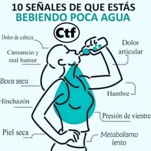 10 Señales de que estas bebiendo poca agua