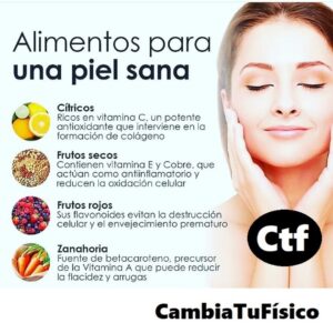 Alimentos para una piel sana