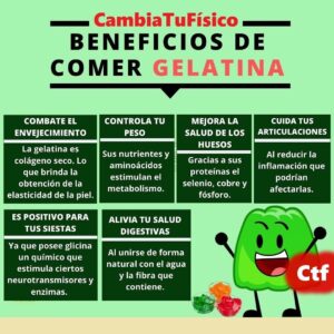 Beneficios de comer gelatina
