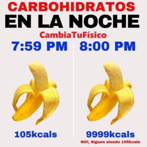 Carbohidratos en la noche