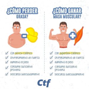 ¿Cómo perder grasa y como ganar masa muscular?