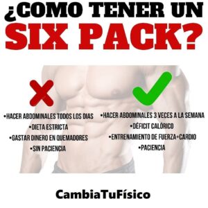 ¿Cómo tener un six pack?