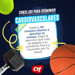 Consejos para disminuir el riesgo de padecer enfermedades cardiovasculares