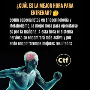 ¿Cuál es la mejor hora para entrenar?