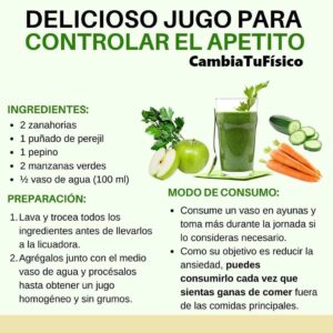 Delicioso jugo para controlar el apetito