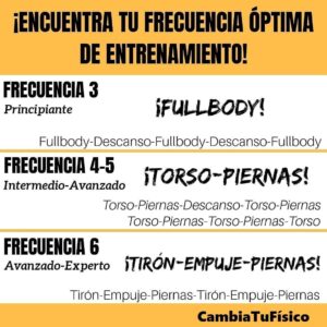 Encuentra tu frecuencia óptima de entrenamiento