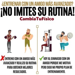 ¿Entrenar con un amigo mas avanzado?