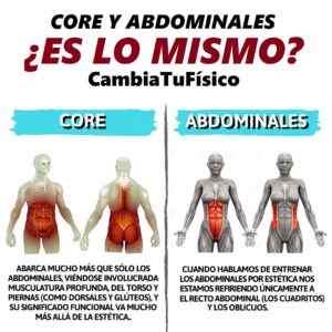 ¿Es lo mismo core y abdominales?