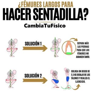 ¿Fémures largos para hacer sentadilla?