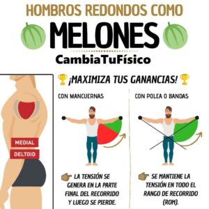 Hombros redondos como melones