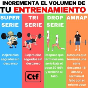 Incrementa el volumen de tu entrenamiento