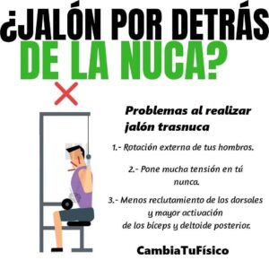 ¿Jalón por detrás de la nuca?