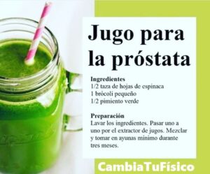 Jugo para la próstata