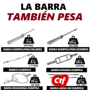 La barra también pesa