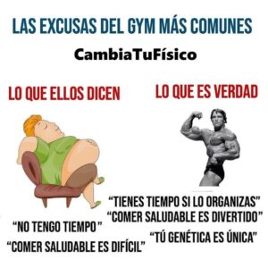 Las excusas del gym mas comunes