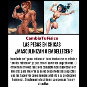 ¿Las pesas en las chicas masculinizan o embellecen?