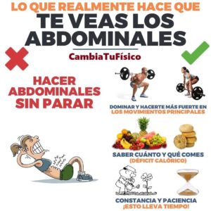 Lo que realmente hace que veas tus abdominales