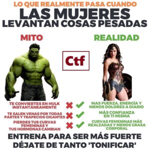 Lo que realmente pasa cuando las mujeres levantan cosas pesadas