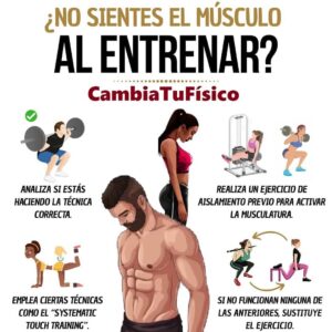 ¿No sientes el músculo al entrenar?