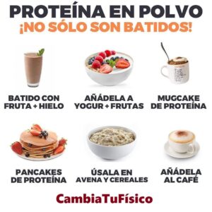 No solo son batidos la proteína en polvo