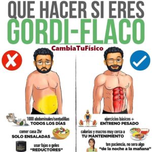 ¿Qué hacer si eres gordi flaco?