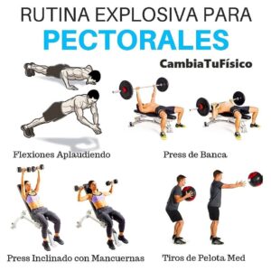 Rutina explosiva para pectorales