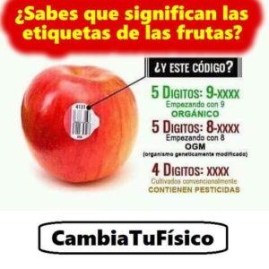 ¿Sabes que significan las etiquetas de las frutas?