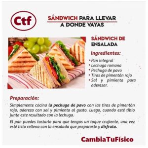 Sándwich para llevar a donde vayas