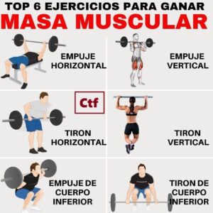 Top 6 ejercicios para ganar masa muscular