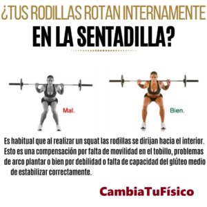 ¿Tus rodillas rotan internamente en la sentadilla?