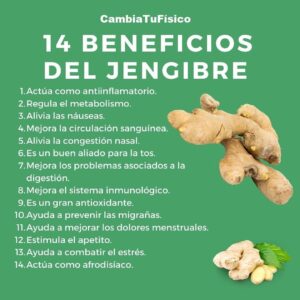 14 Beneficios del jengibre