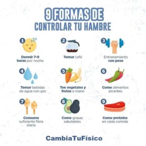 9 Formas de controlar el hambre